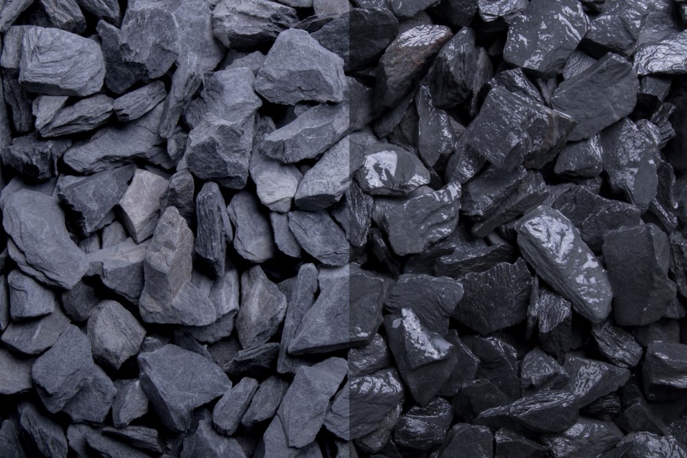 Edelsplitte - Canadian Slate Schiefersplitt schwarz 10-20 mm